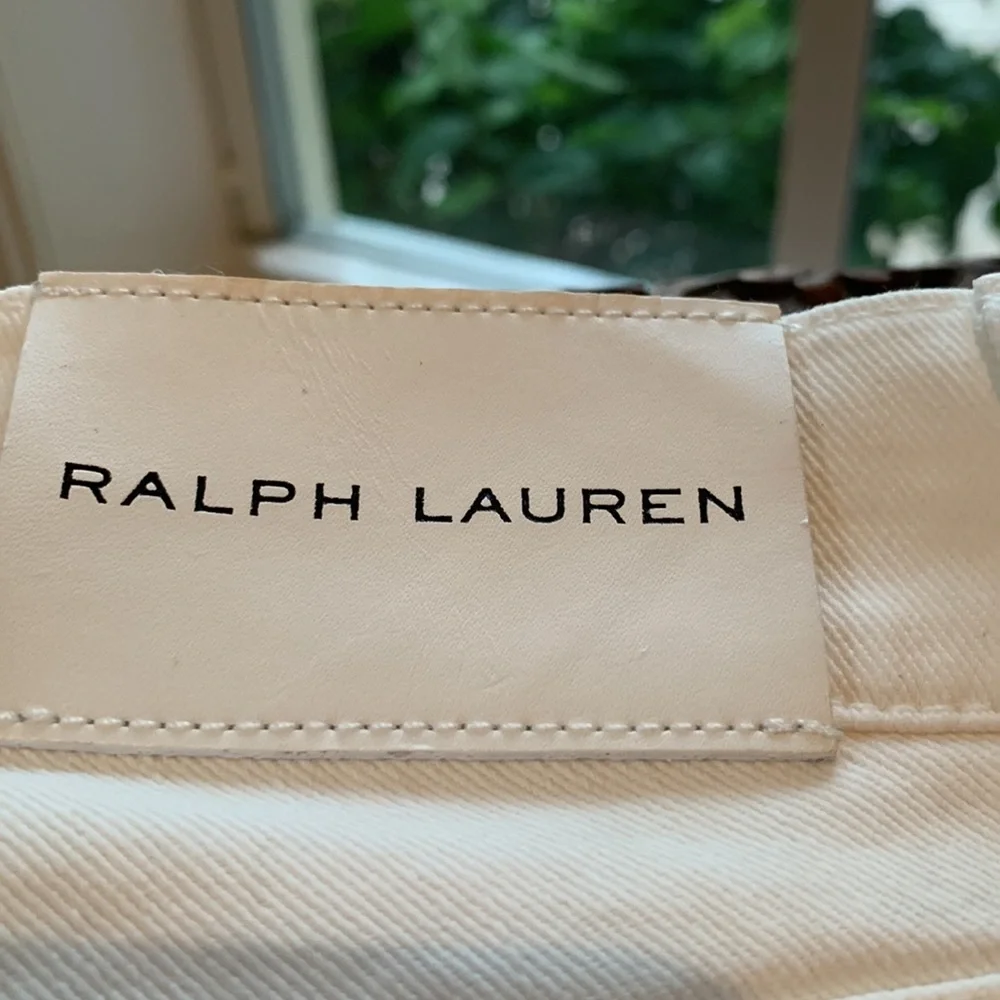 NWOT RL BLACK LABEL 105 CIGARETTE SKINNY JEANS WHITE WASH FIVE POCKETS SIZE 28 - Picture 9 of 11